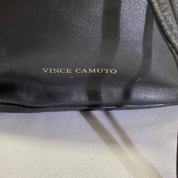 Vince Camuto Genuine Soft Leather Fringed Black Crossbody Bag - Picture 4 of 9